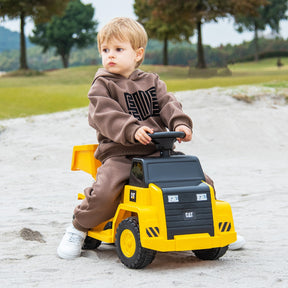 Licensed Caterpillar Kids Ride on Dump Truck with Horn and LED Lights