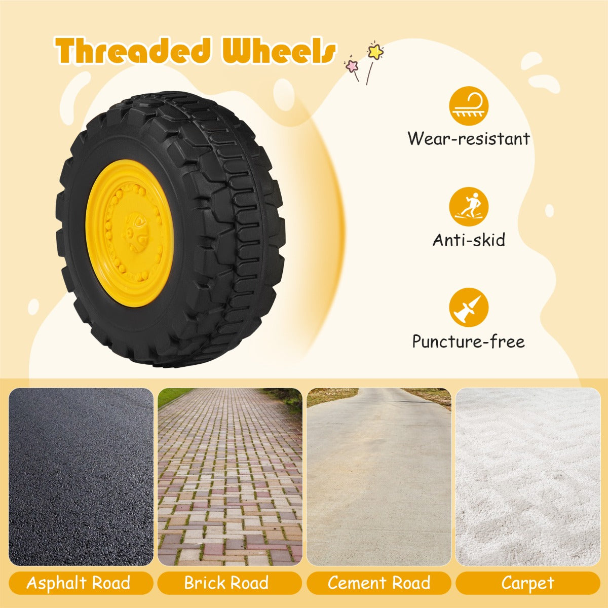 Licensed Caterpillar Kids Ride on Dump Truck with Horn and LED Lights