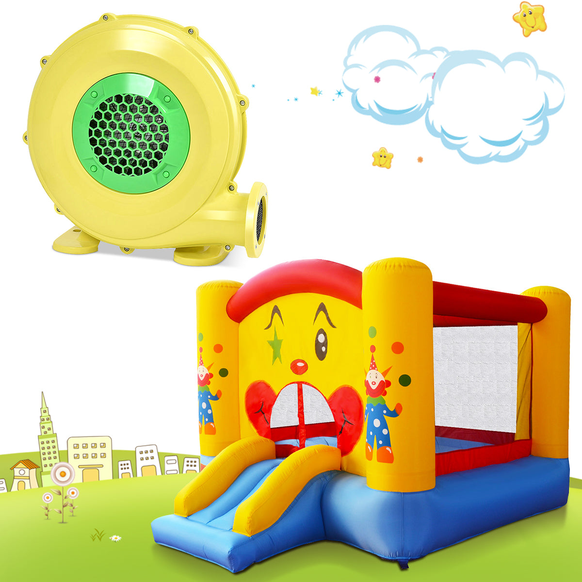 450W Electric Air Fan Blower for Inflatable Bounce House