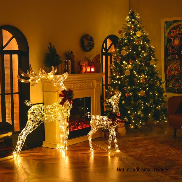 Christmas Lighted Reindeer with 120 LED Bulbs for Indoor and Outdoor