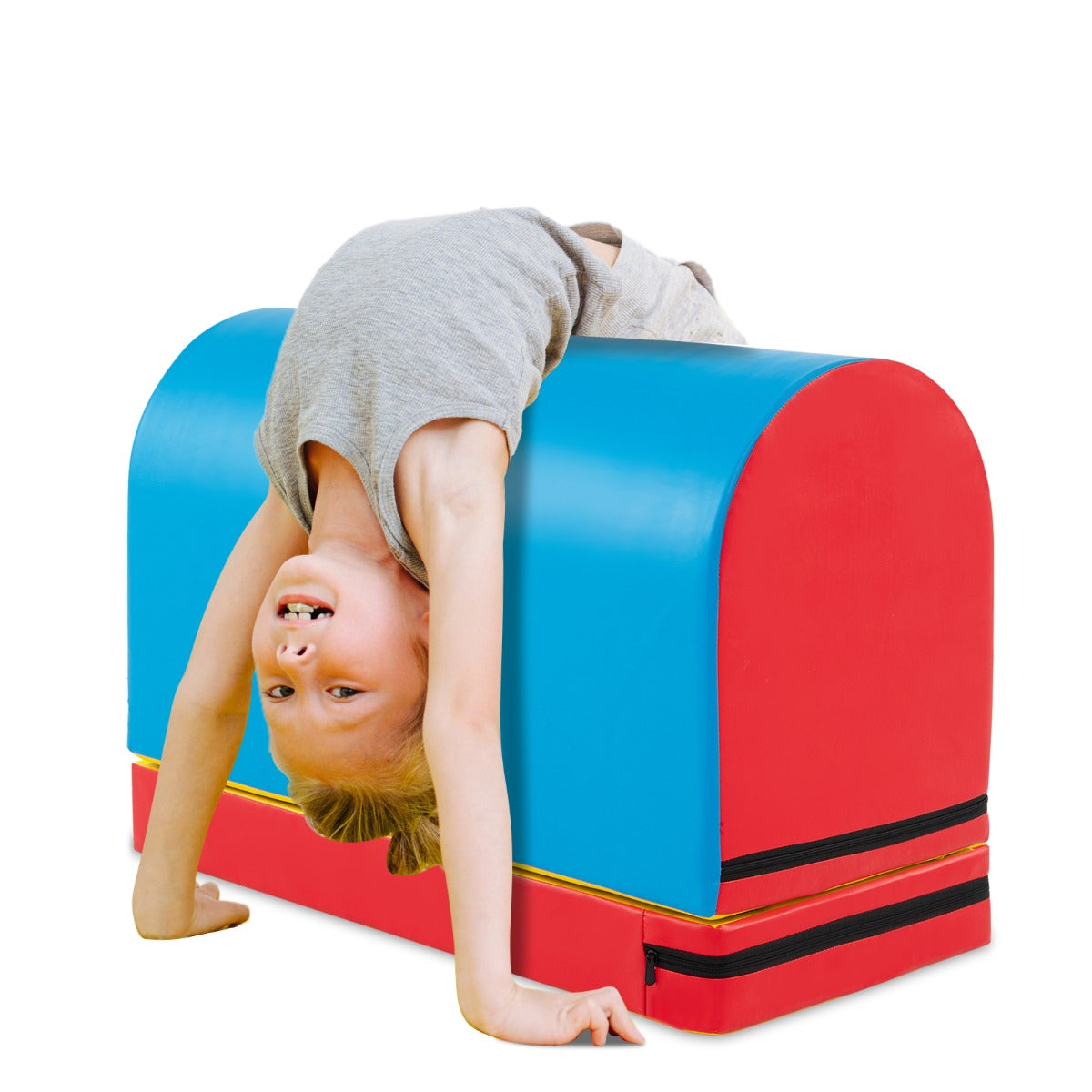 Mailbox Tumbling Aid Trainer Gymnastics Vaulting Box with Detachable Mat