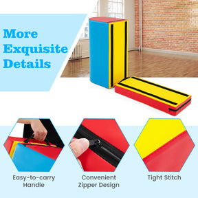 Mailbox Tumbling Aid Trainer Gymnastics Vaulting Box with Detachable Mat