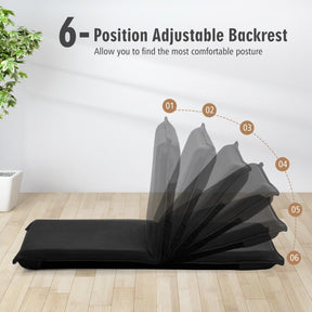 Foldable Floor Chair with Robust Armchair for Watching TV