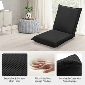 Foldable Floor Chair with Robust Armchair for Watching TV
