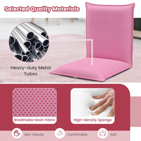 Foldable Floor Chair with Robust Armchair for Watching TV