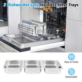 Food Warmer Buffet Server for Parties, Banquets, Catering Events