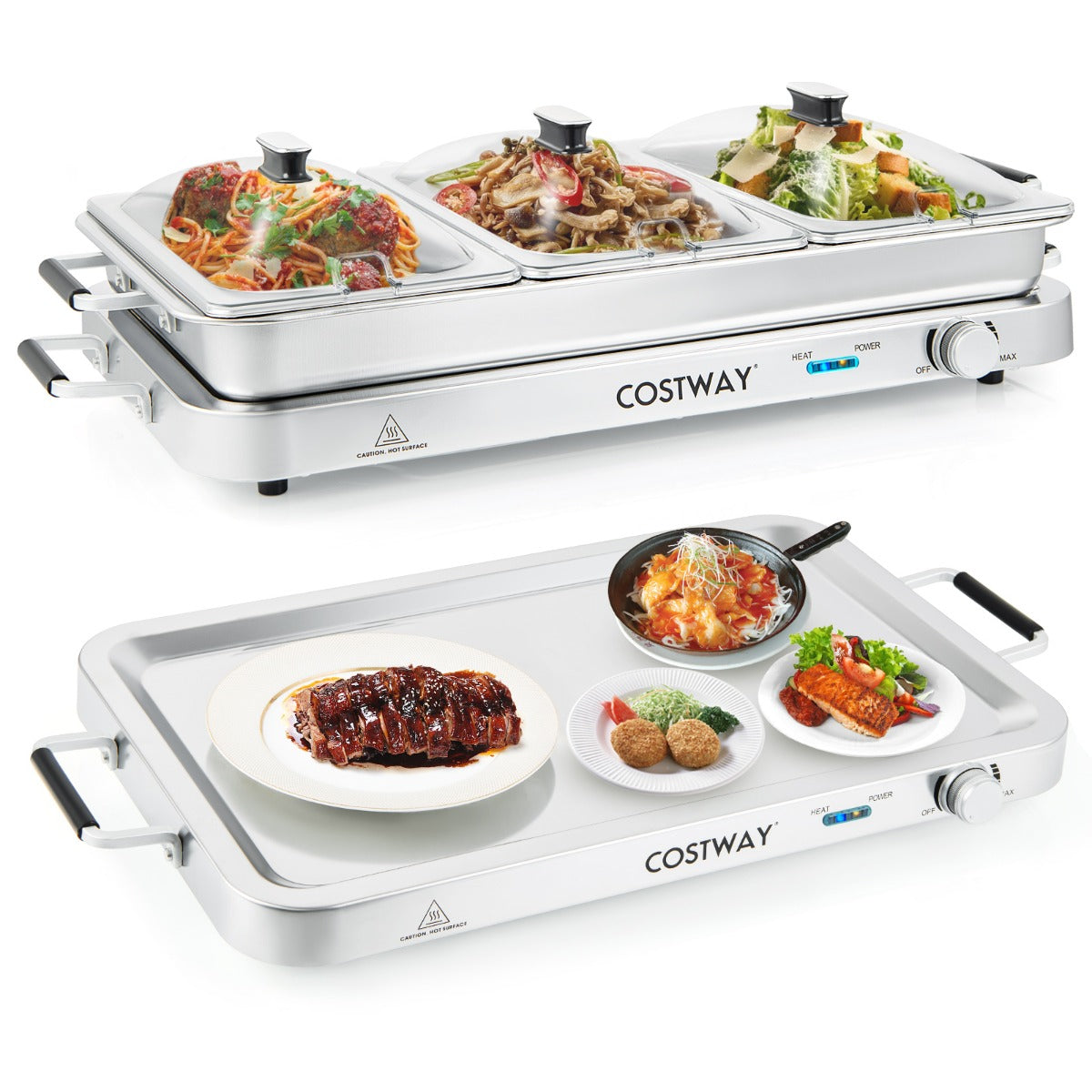 Food Warmer Buffet Server for Parties, Banquets, Catering Events