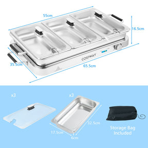 Food Warmer Buffet Server for Parties, Banquets, Catering Events