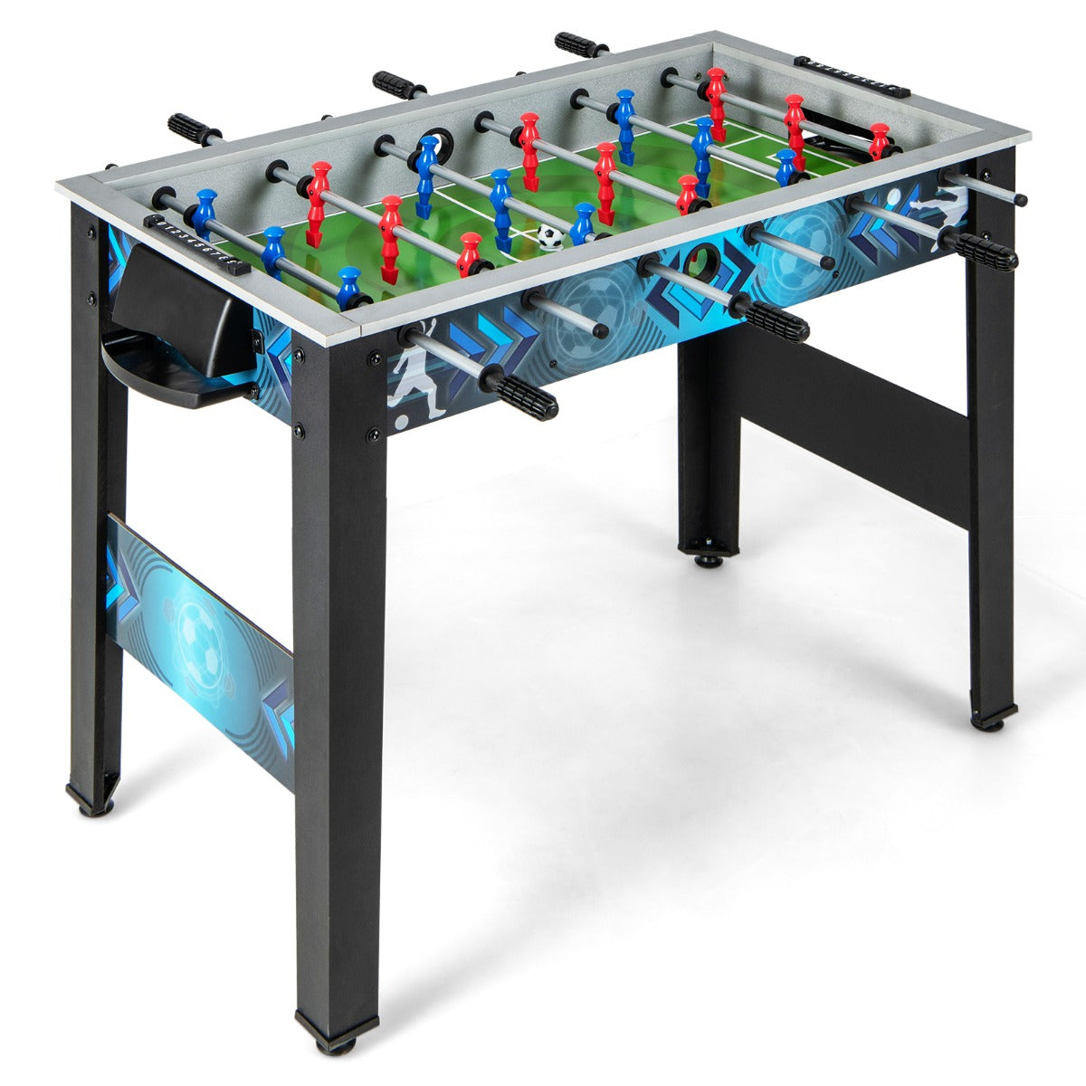 Foosball Table Game Set with 2 Footballs and Smooth Handle