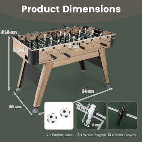 1.2m Foosball Table with 2 Bead Style Scorers and Adjustable Leg Levelers