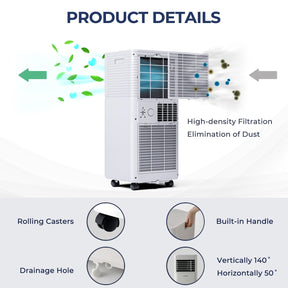 10000 BTU Air Cooler with Fan and Dehumidifier Mode
