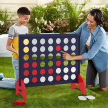 Giant 4-in-a-row Game Set Wooden Jumbo 4-to-Score Game