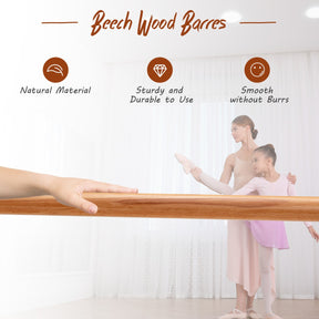 Freestanding Dance Bar with 4-position Adjustable Heights for Dancing