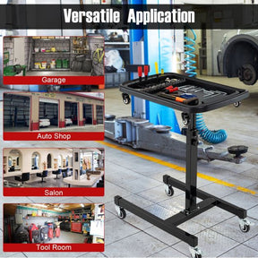 2-in-1 Height Adjustable Work Table with Detachable Part Tray