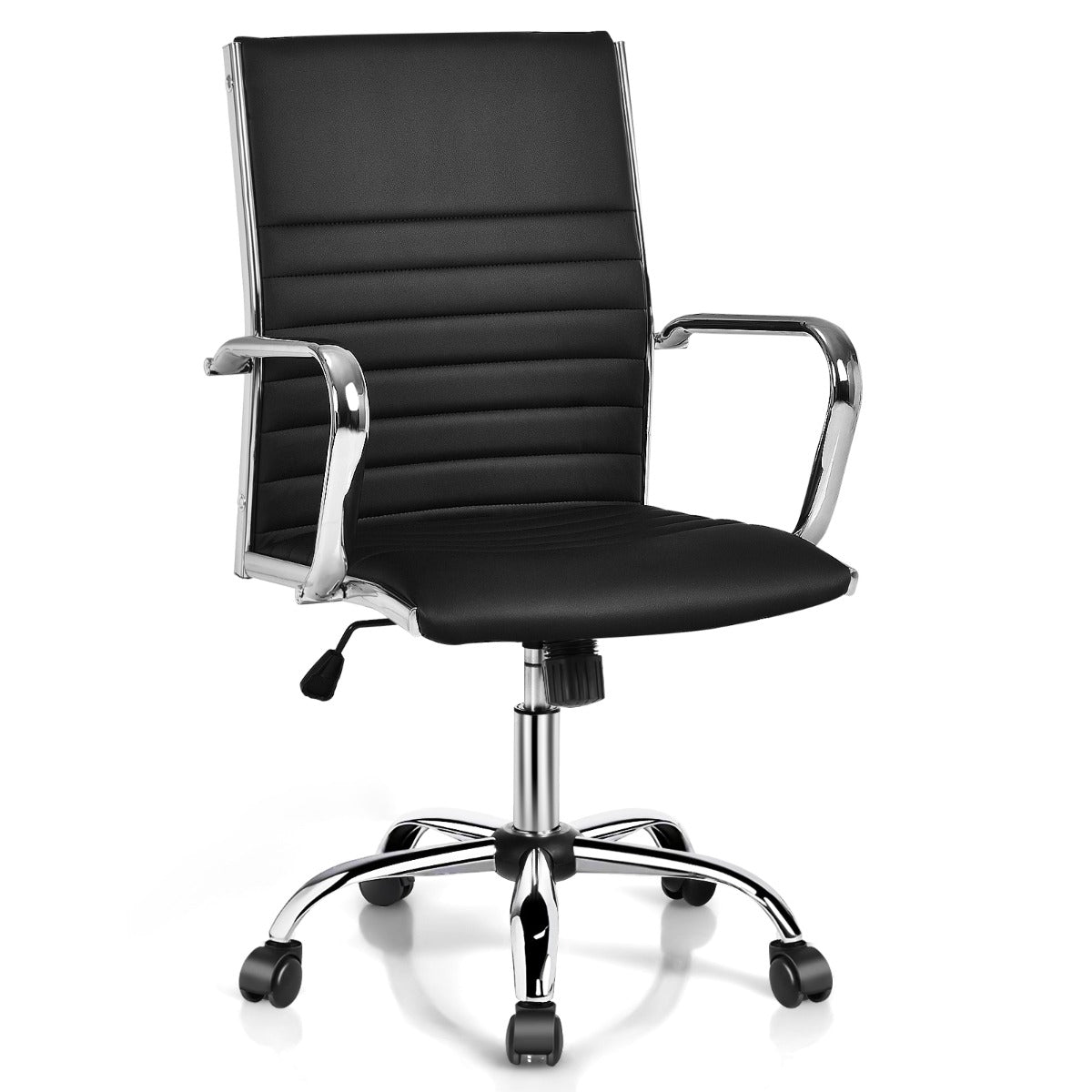 High Back Conference Chair with Armrest and Adjustable Height