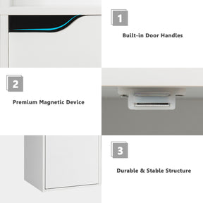 Cube Shelf with 9 Compartments and 5 Magnetic Doors