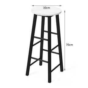 2 Pieces Bar Stool Set Dning Bistro Stools for Cafe, Kitchen