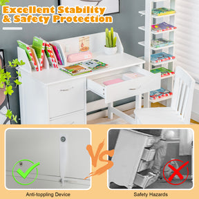 Kids Learning Desk & Chair Set for Bedroom & Study Room