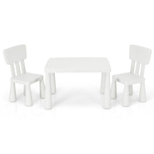 3 Pieces Kids Table and 2 Chairs Set for Reading