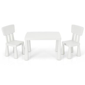 3 Pieces Kids Table and 2 Chairs Set for Reading