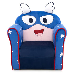 Kids Upholstered Armchair with Cute Cartoon Pattern for 0-5 Years