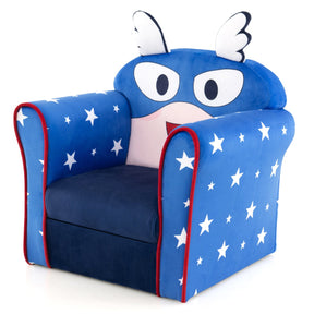 Kids Upholstered Armchair with Cute Cartoon Pattern for 0-5 Years