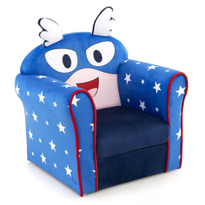 Kids Upholstered Armchair with Cute Cartoon Pattern for 0-5 Years