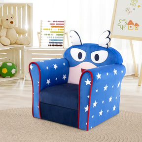 Kids Upholstered Armchair with Cute Cartoon Pattern for 0-5 Years