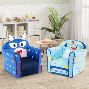 Kids Upholstered Armchair with Cute Cartoon Pattern for 0-5 Years