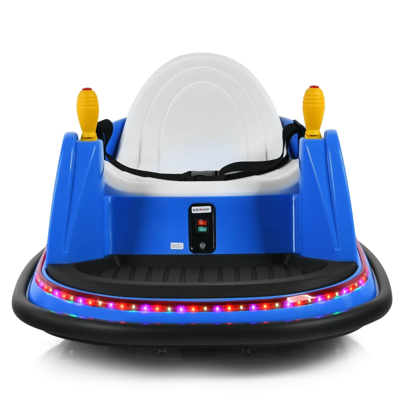 6V Kids Ride On Bumper Car 360-Degree Spin Race Toy with Remote Control