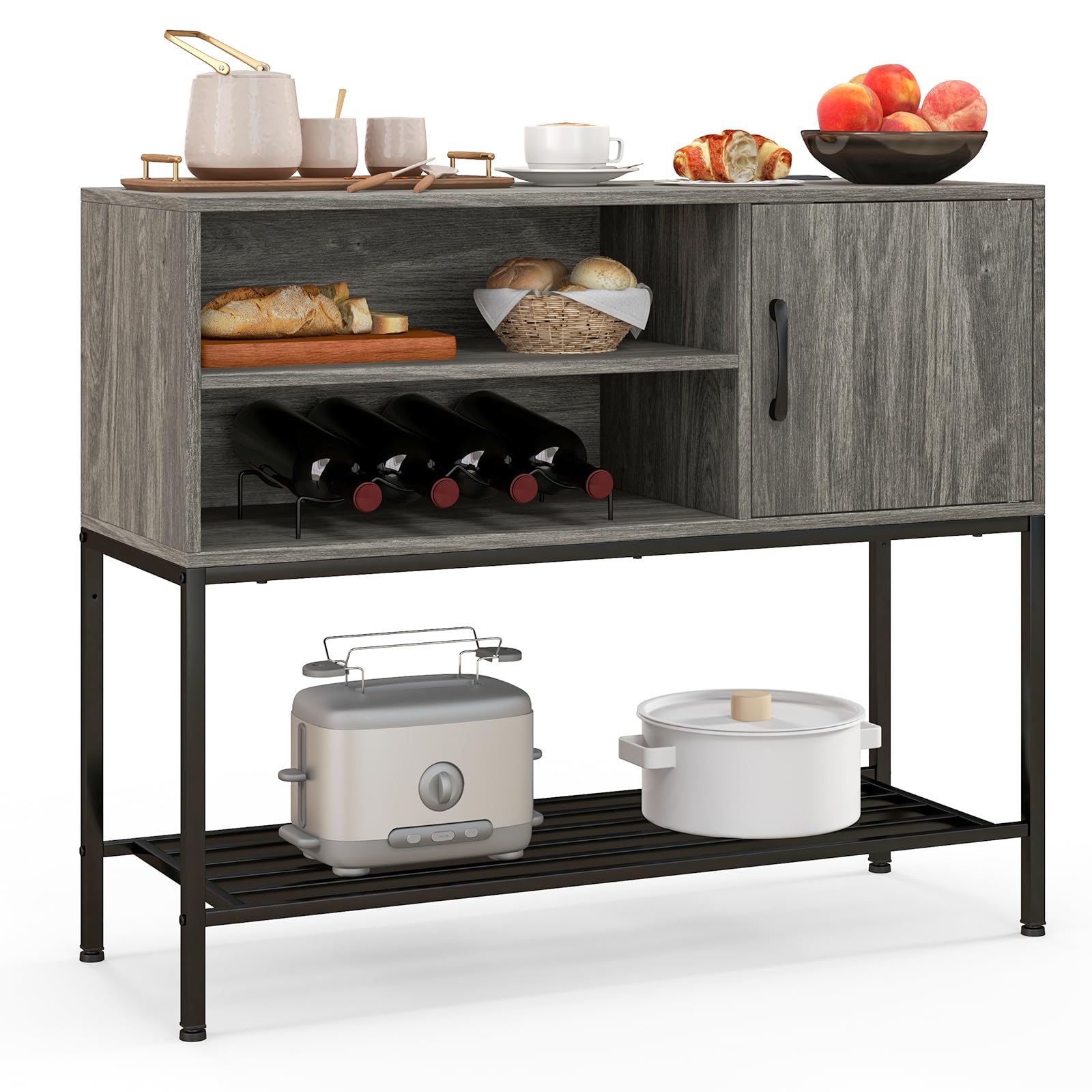 Giantex Buffet Sideboard with Power Outlets & USB Ports