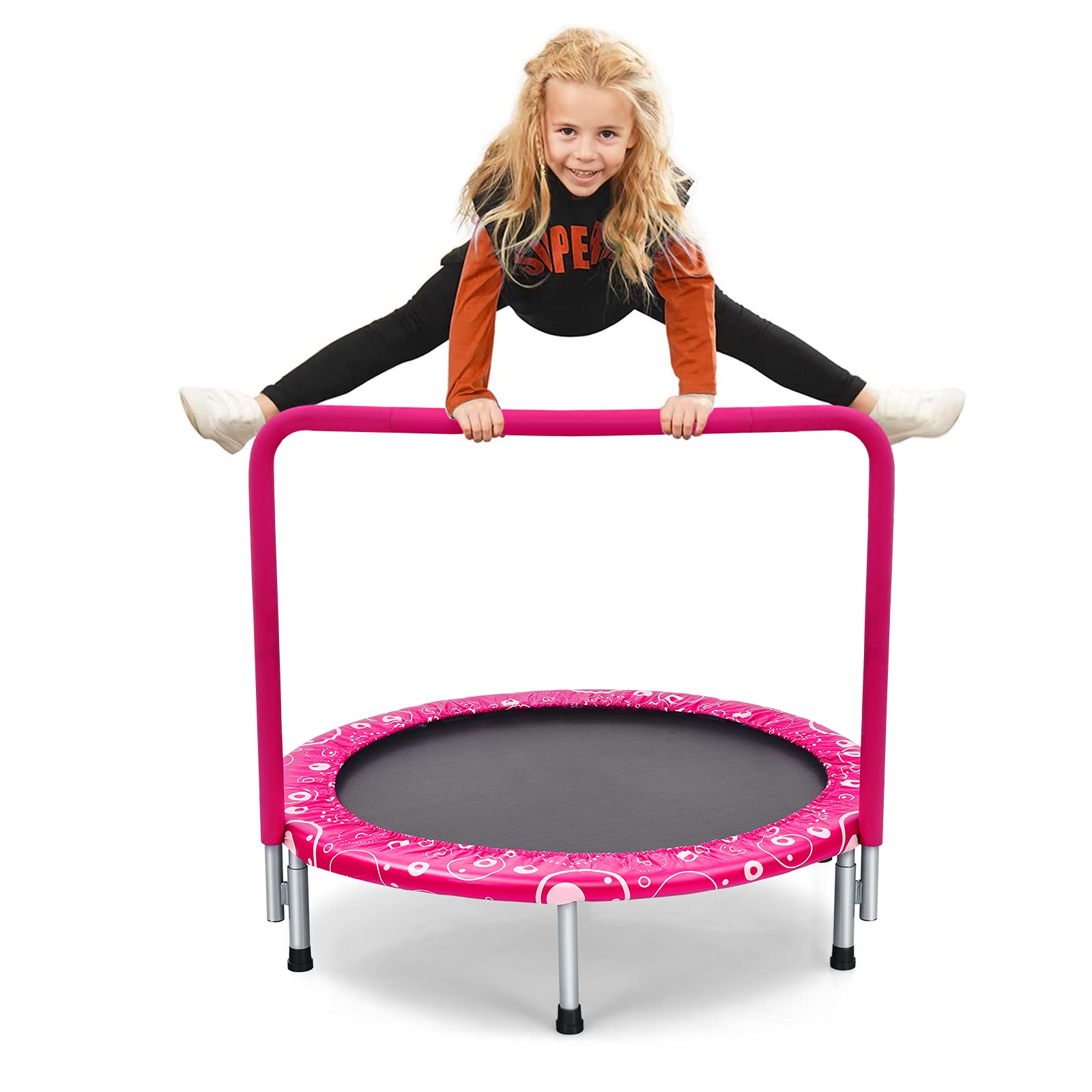 HONEY JOY 36” Kids Trampoline, Foldable Toddler Trampoline for Indoor and Outdoor