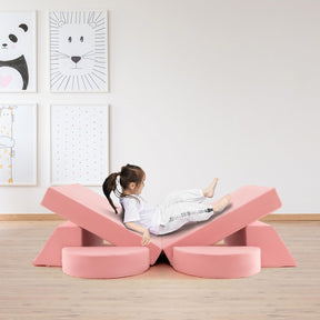 HONEY JOY 8 PCS Kids Play Sofa