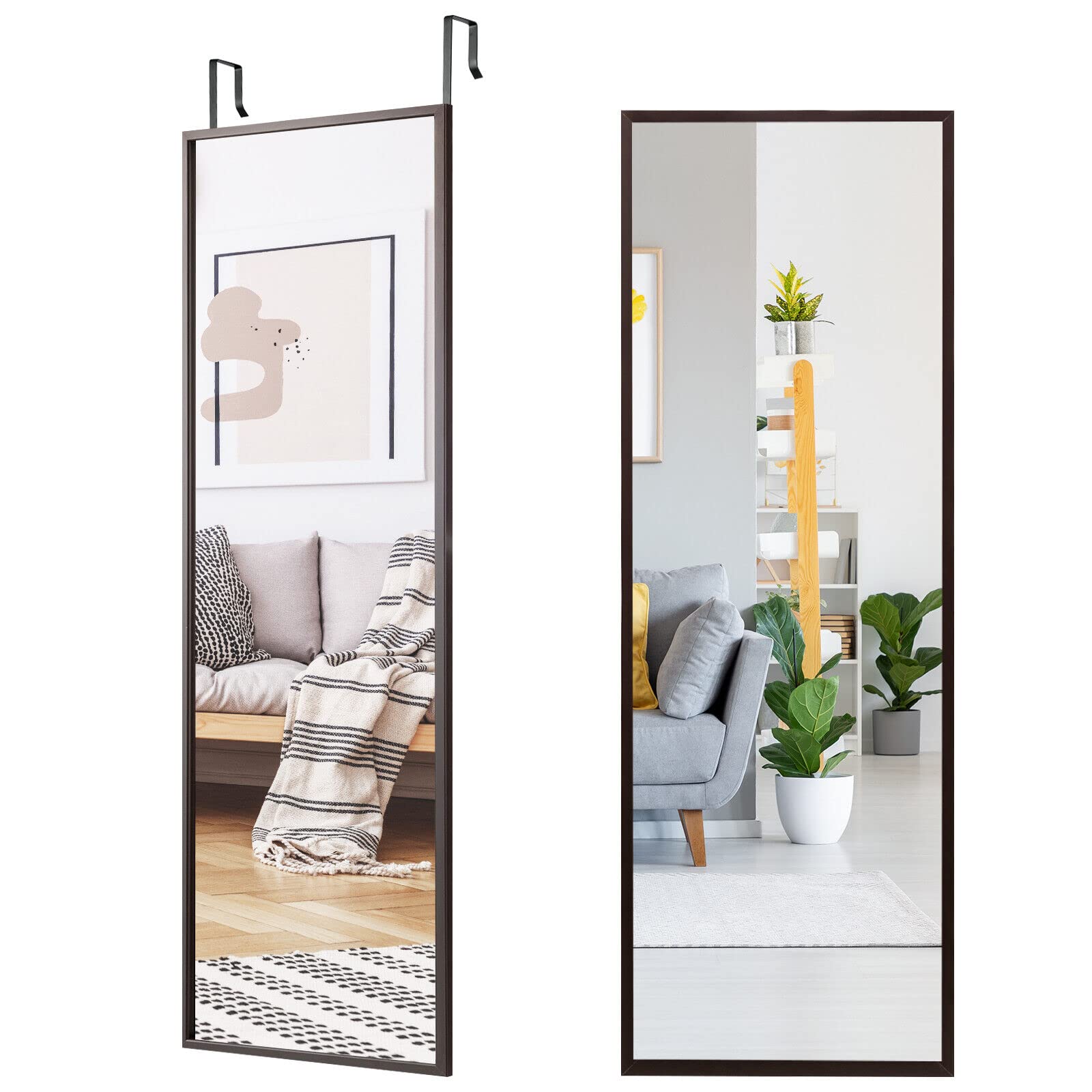 Giantex Full Length Mirror for Wall, Iron Thin Frame 108 x 36.5cm