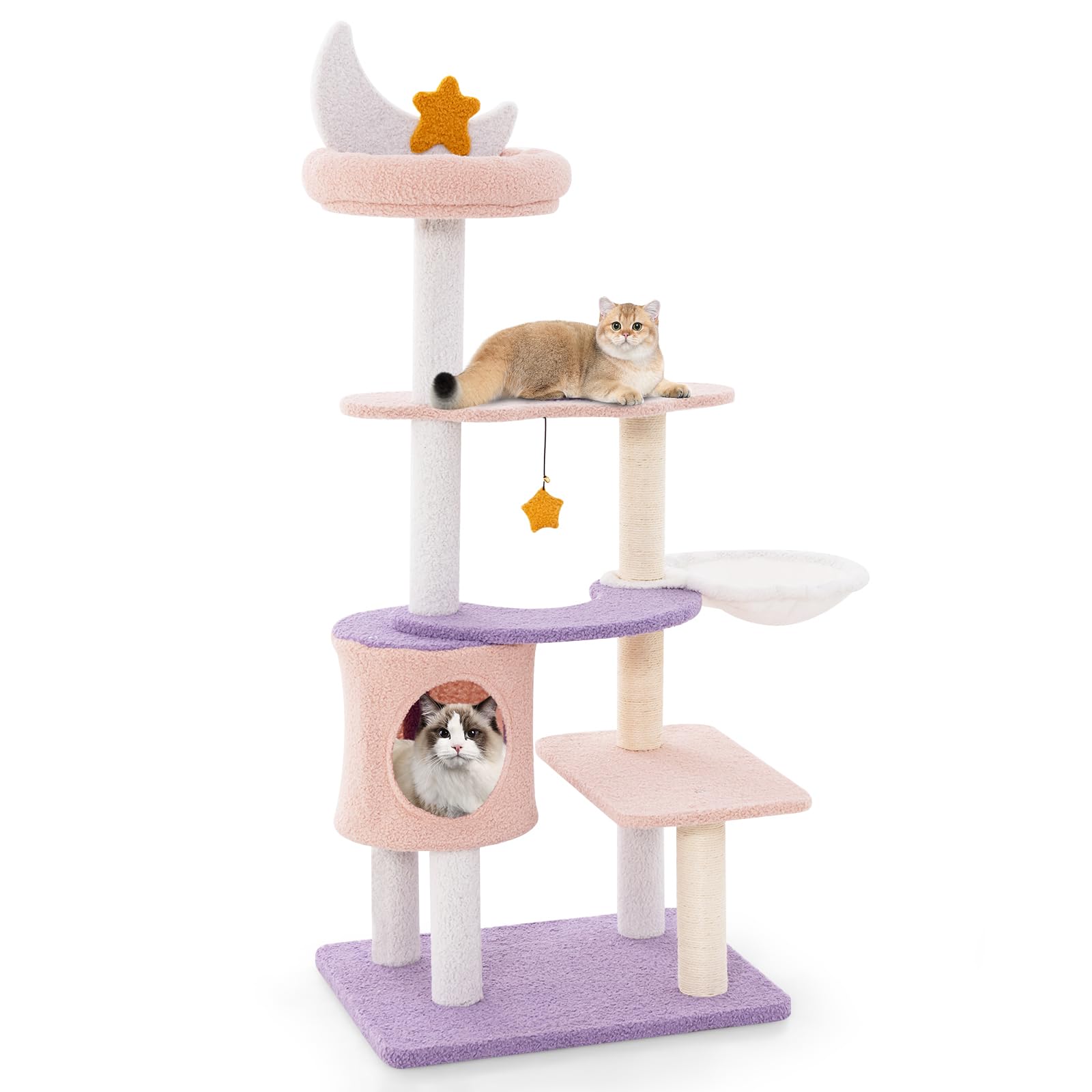 4-Tier Modern Cat Tree Tower for Indoor Cats