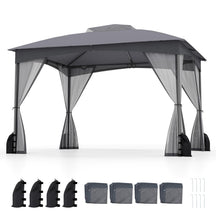 10 X 12 FT Patio Gazebo with Netting Walls