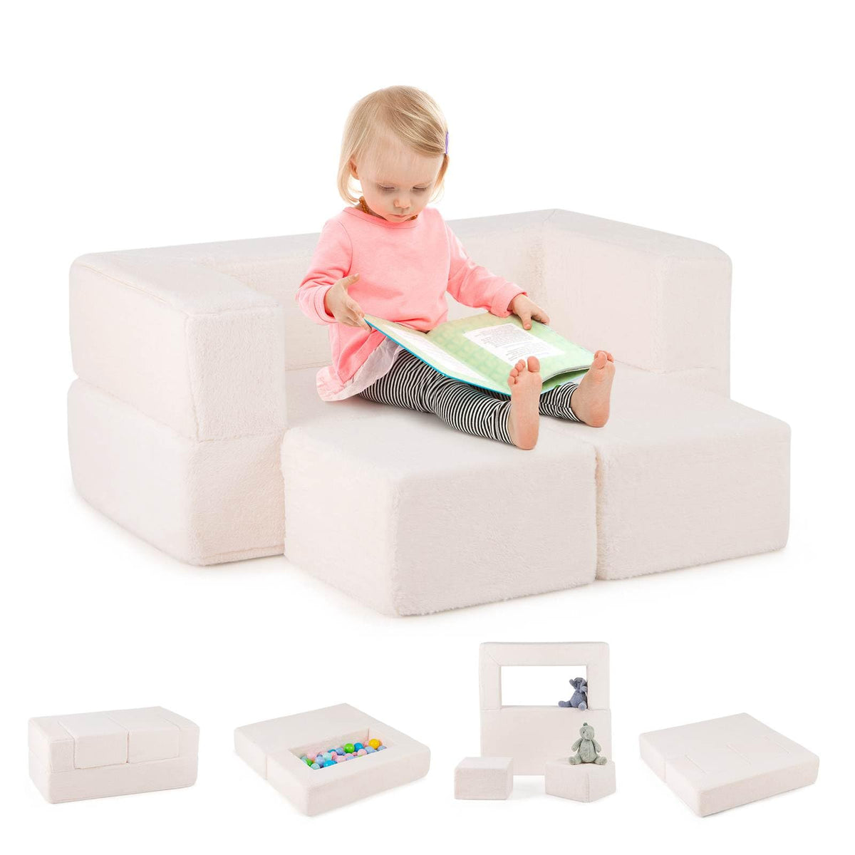 Baby Joy Convertible Foam Armchair for Children