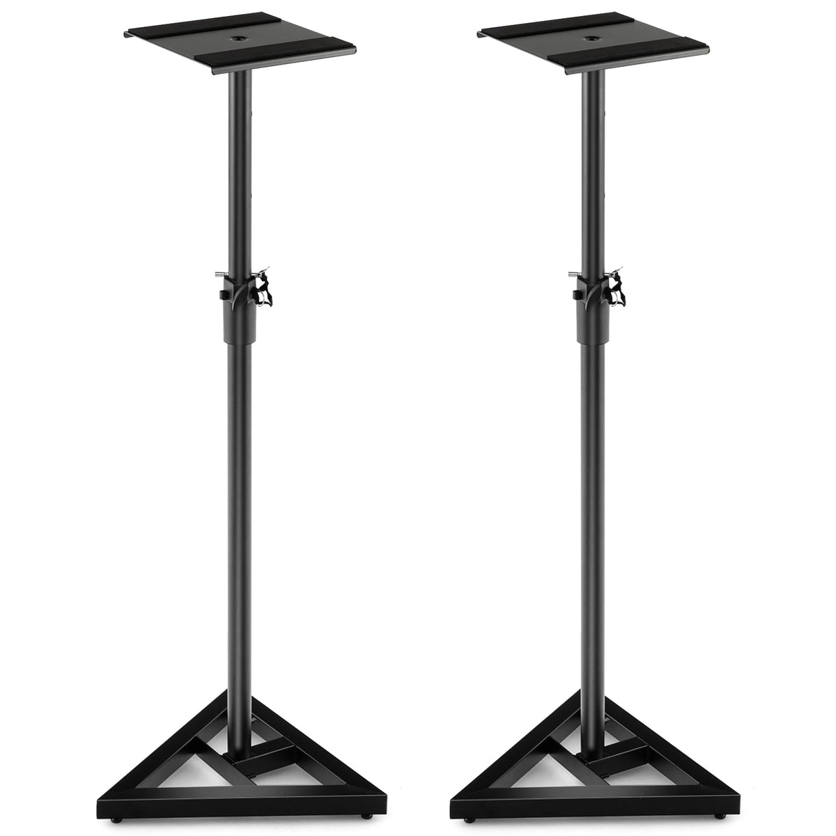 Giantex Adjustable Studio Monitor Stands, Studio Speaker Stands Pair w/Stable Triangular Base