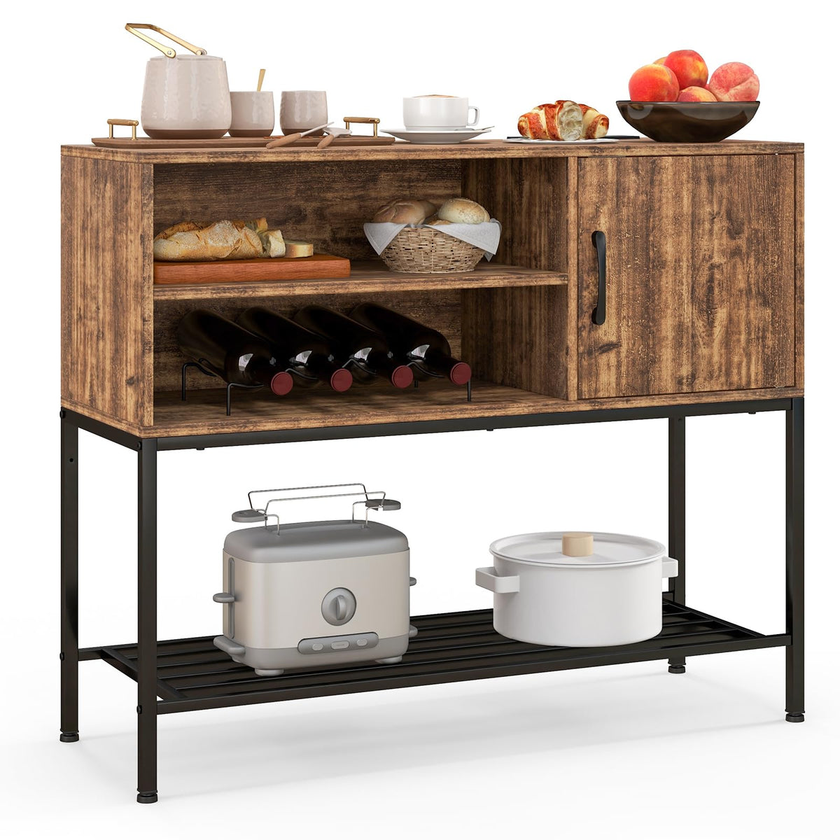 Giantex Buffet Sideboard with Power Outlets & USB Ports