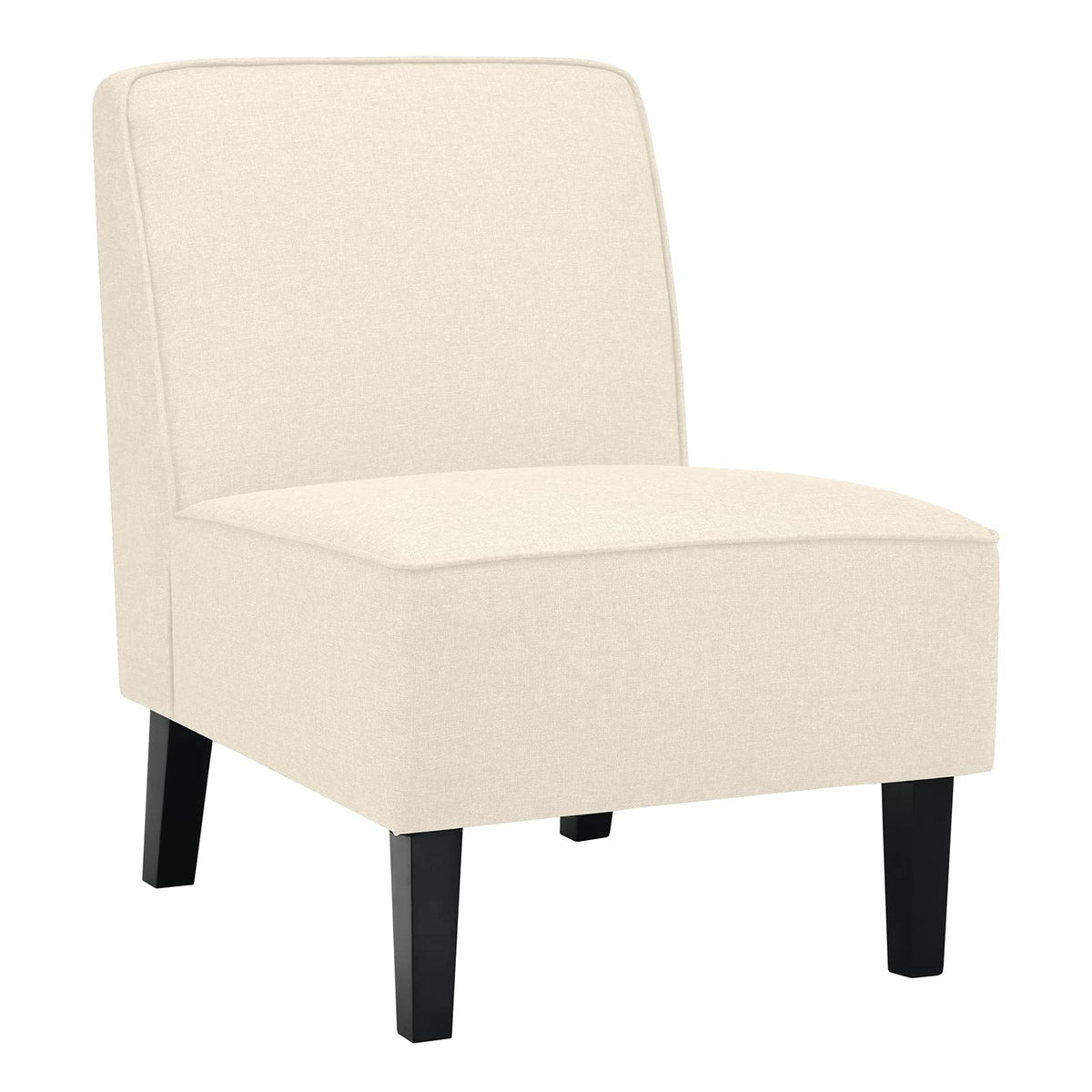 Giantex Upholstered Accent Chair, Linen Fabric Single Sofa Armless Chair