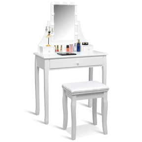 Dressing Table with Mirror & Stool