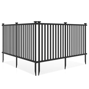 Giantex Picket Fence 2 Panels, 80''W x 37.5''H Decorative Outdoor Garden Fence