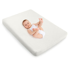 BABY JOY Baby Cot Mattress Pad, Dual Sided 8CM Thick Mini Toddler 97 x 68CM Crib Mattress