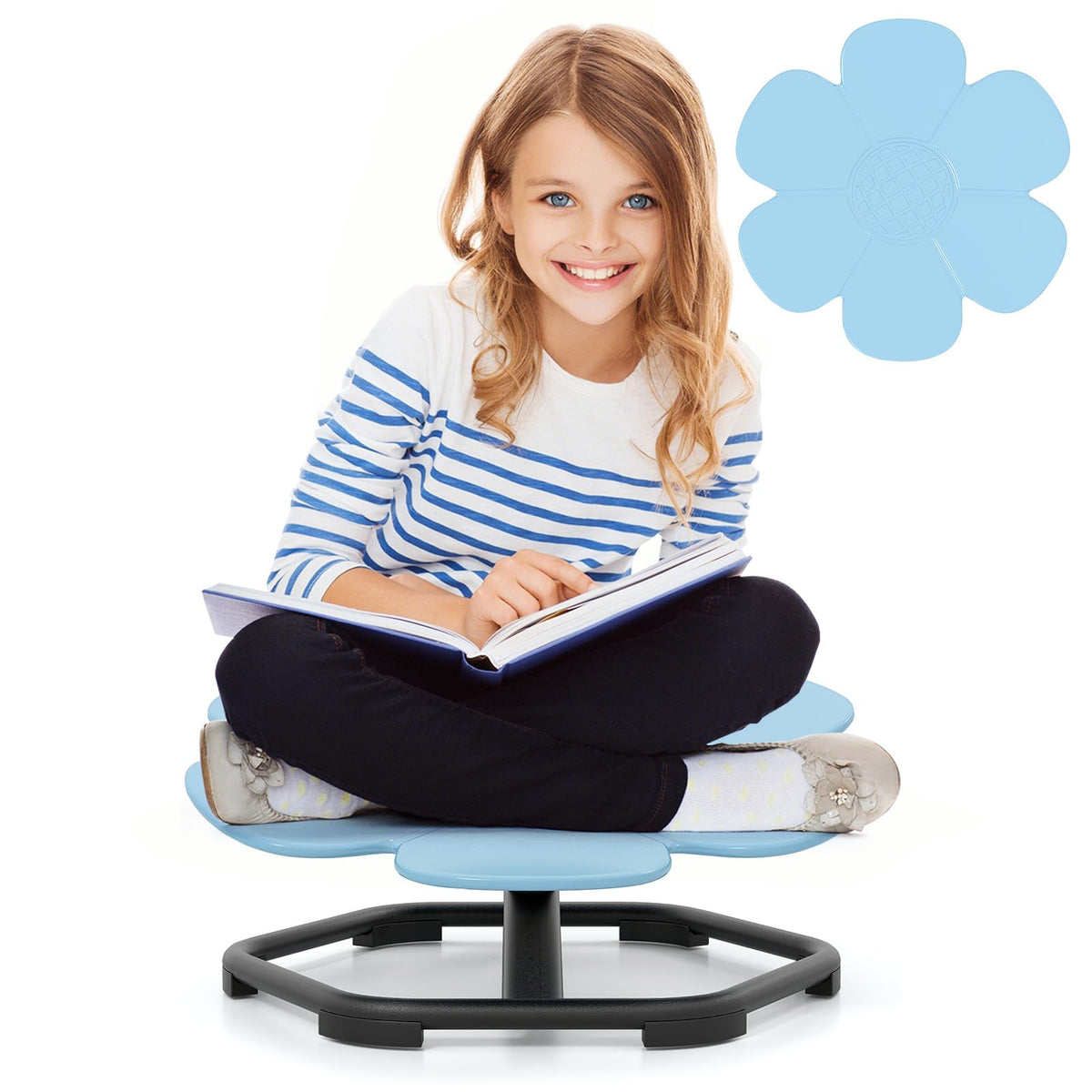 Petal Sensory Swivel Chair with Non-Slip Metal Base for Autistic Kids