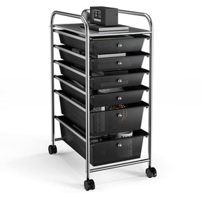 Giantex Rolling Storage Cart with 6 Drawers, Multifunctional Art Craft Tools Organizer on Wheels