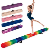 240cm Balance Beam, Folding Gymnastics Beam w/Carry Handles