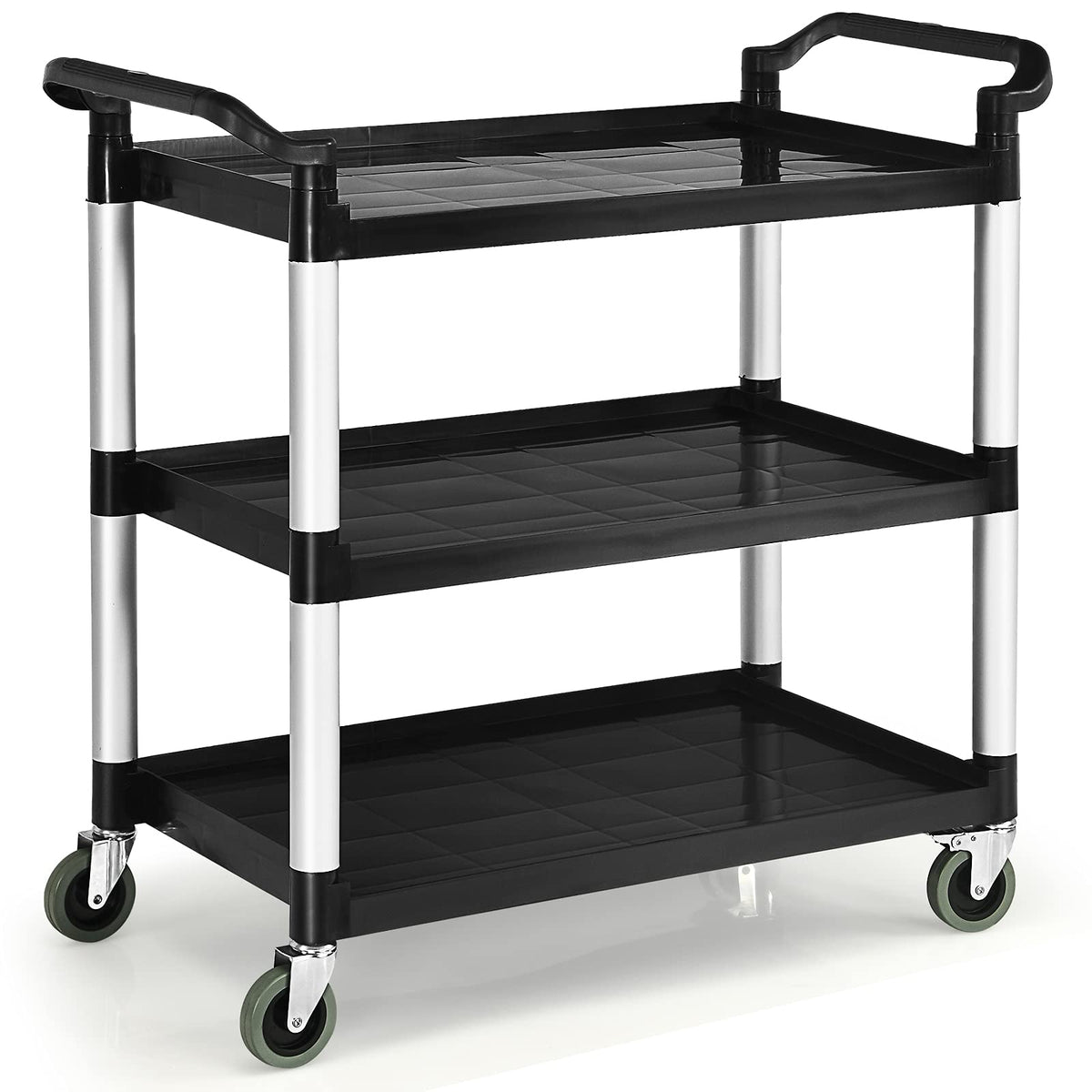 Giantex 3-Tier Rolling Utility Cart, Heavy Duty Food Service Cart