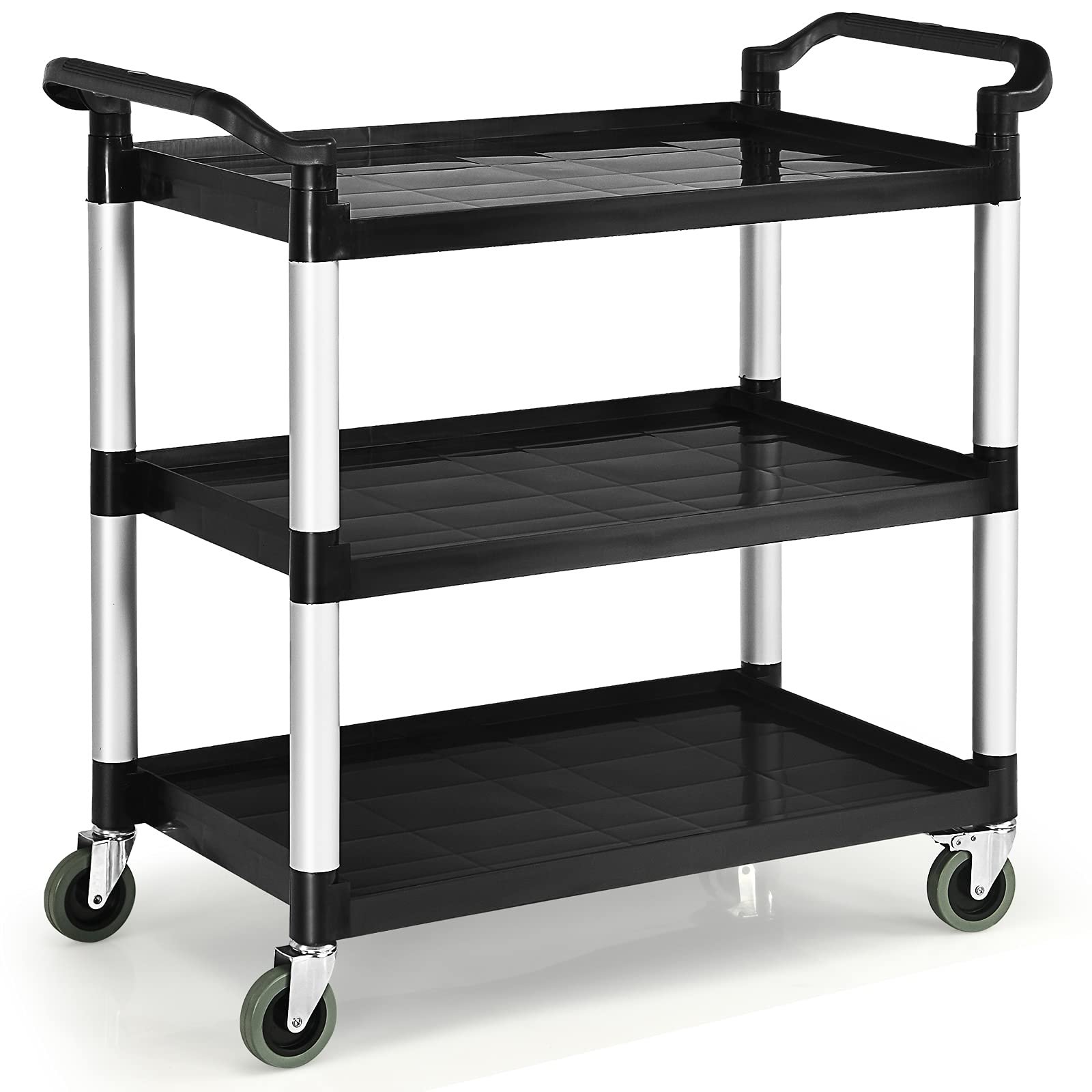 Giantex 3-Tier Rolling Utility Cart, Heavy Duty Food Service Cart