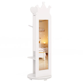 HONEY JOY 360° Rotating Kids Jewelry Cabinet