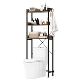 Giantex Over The Toilet Storage Rack 3-Tier Bathroom Space Saver Organizer Shelf w/ 4 Hooks & Adjustable Bottom Bar